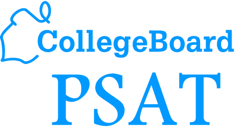 College Board PSAT logo in blue font