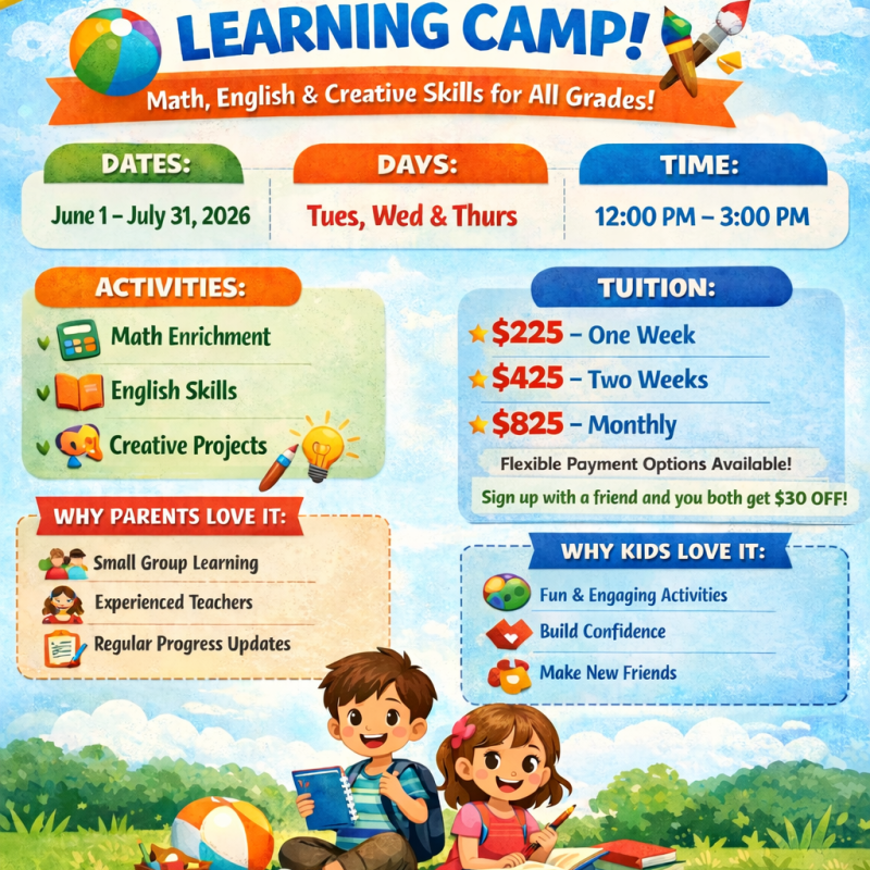 ☀️2026 Summer Camp!☀️