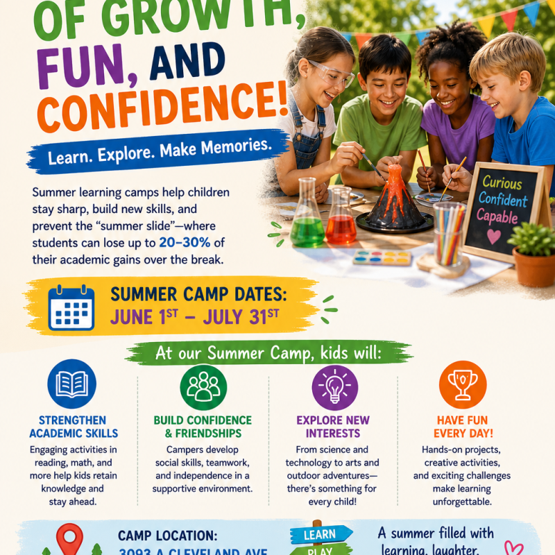 🌞 Give Your Child a Summer of Growth – Now Enrolling!&nbsp;🌞